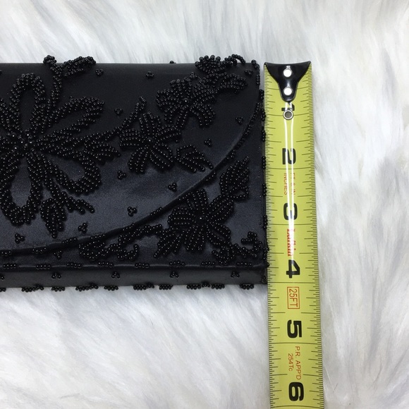 Vintage Black Beaded Purse. - Picture 6 of 9